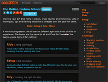 Tablet Screenshot of enduroschool.com